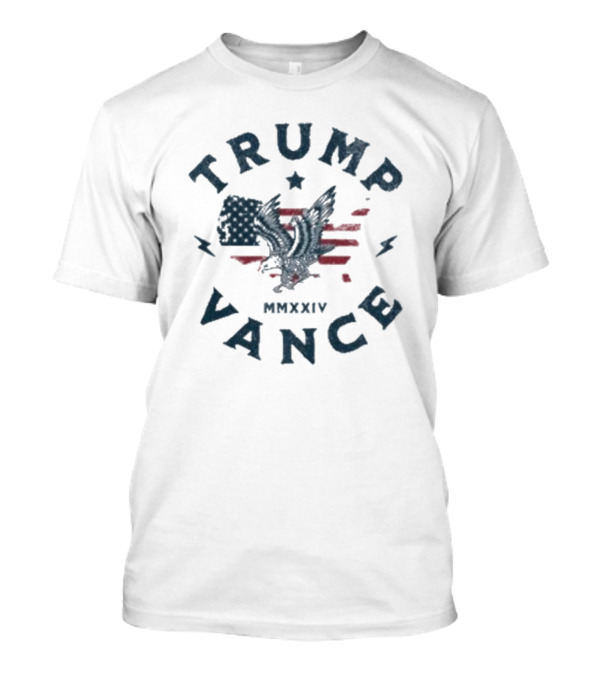 Trump Vance MMXXIV Eagle USA Flag T-Shirt