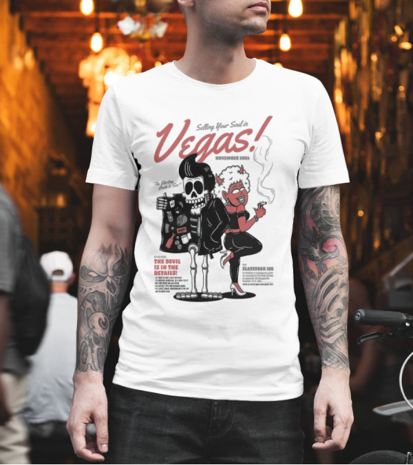 Selling Your Soul In Vegas November 2024 Flatstoc 100 The Devil Is In The Details T-Shirt