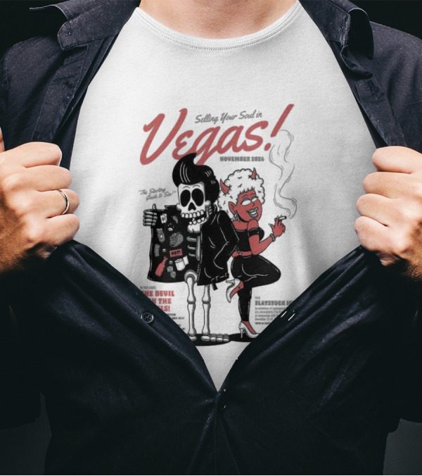 Selling Your Soul In Vegas November 2024 Flatstoc 100 The Devil Is In The Details T-Shirt