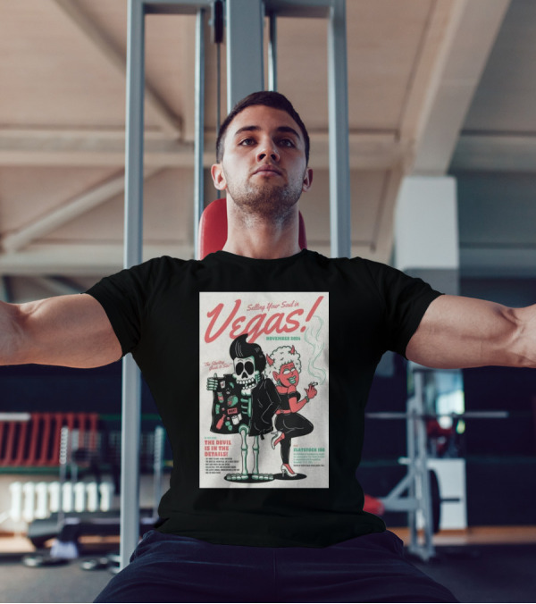 Selling Your Soul In Vegas The Devil Is In The Details Flatstoc 100 November T-Shirt