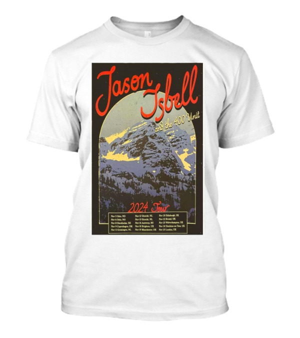 Jason Isbell And The 400 Unit 2024 Tour Dates And Locations T-Shirt
