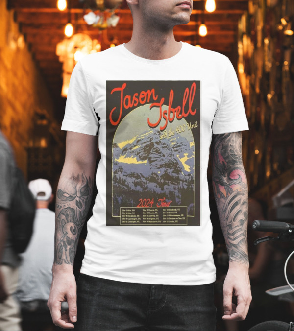 Jason Isbell And The 400 Unit 2024 Tour Dates And Locations T-Shirt