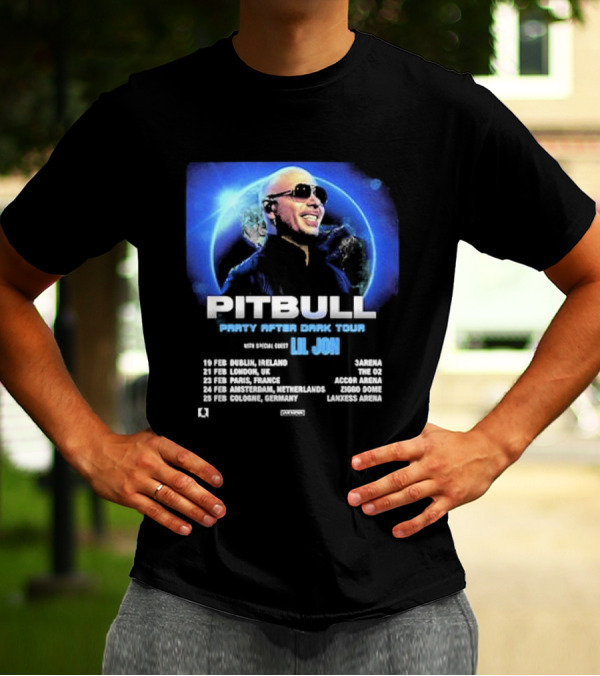 Pitbull Party After Dark Tour UK Europe February 2025 With Lil Jon T-Shirt