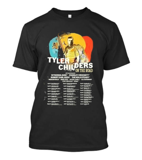 Tyler Childers On The Road Tour 2025 With Special Guests Wynonna Judd Charley Crockett Robert Earl Keen The Hold Steady T-Shirt