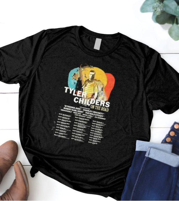 Tyler Childers On The Road Tour 2025 With Special Guests Wynonna Judd Charley Crockett Robert Earl Keen The Hold Steady T-Shirt