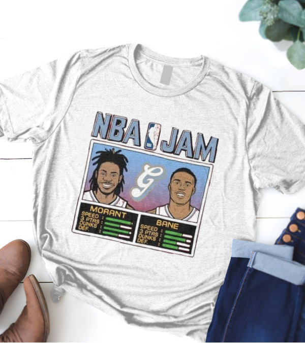 NBA Jam Morant Bane Memphis Grizzlies 2024 25 City Edition T-Shirt