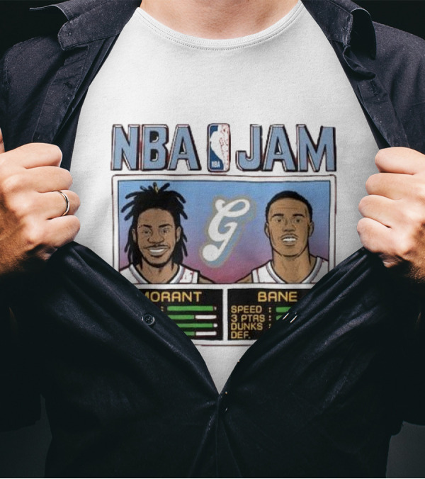 NBA Jam Morant Bane Memphis Grizzlies 2024 25 City Edition T-Shirt