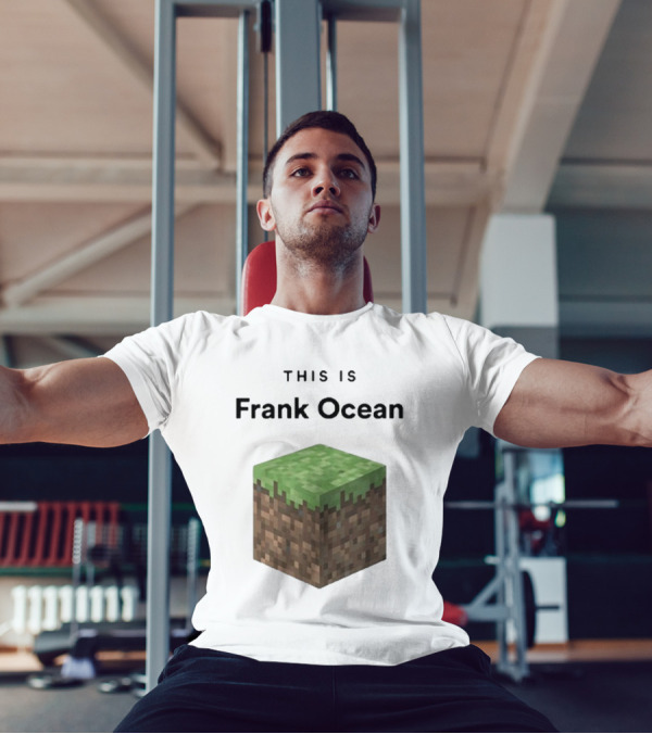 Minecraft Grass Block Parody This Is Frank Ocean Text T-Shirt