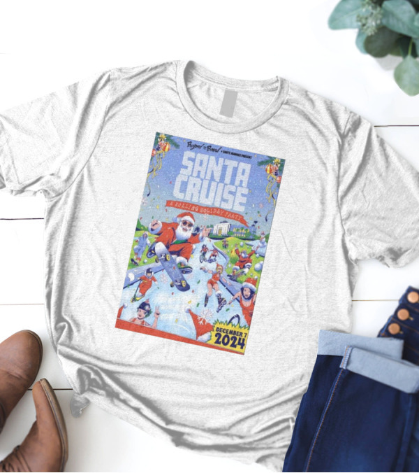 Santa Cruise A Rolling Holiday Party December 7 2024 Santa Monica CA T-Shirt