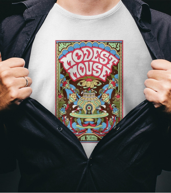 Modest Mouse Fox Theatre Oakland November 5 2024 Tour T-Shirt