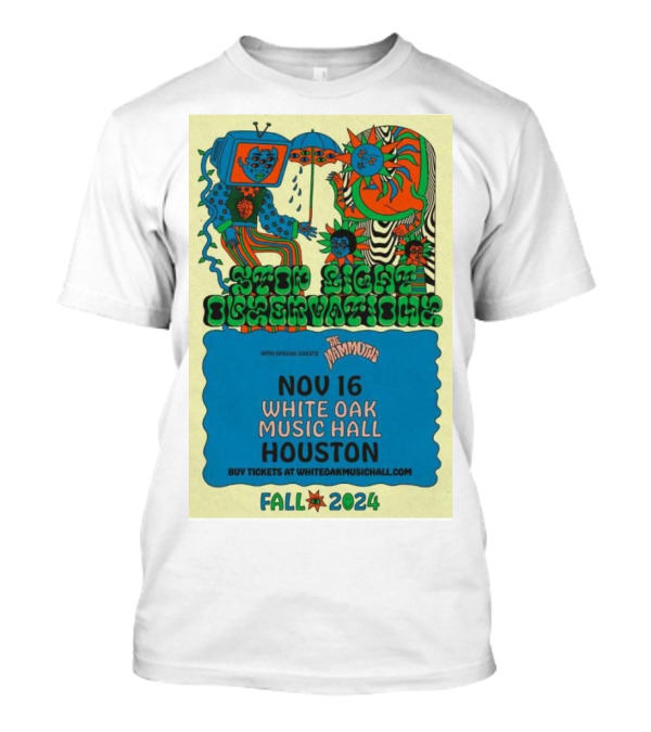 Stop Light Observations With The Mammoths Nov 16 White Oak Music Hall Houston Fall T-Shirt