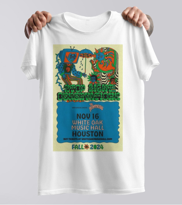 Stop Light Observations With The Mammoths Nov 16 White Oak Music Hall Houston Fall T-Shirt