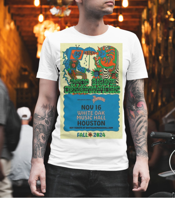 Stop Light Observations With The Mammoths Nov 16 White Oak Music Hall Houston Fall T-Shirt