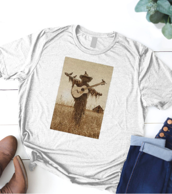 Kevin Morby Tour Hamburg Germany Nov 16 2024 Scarecrow Guitar Birds T-Shirt