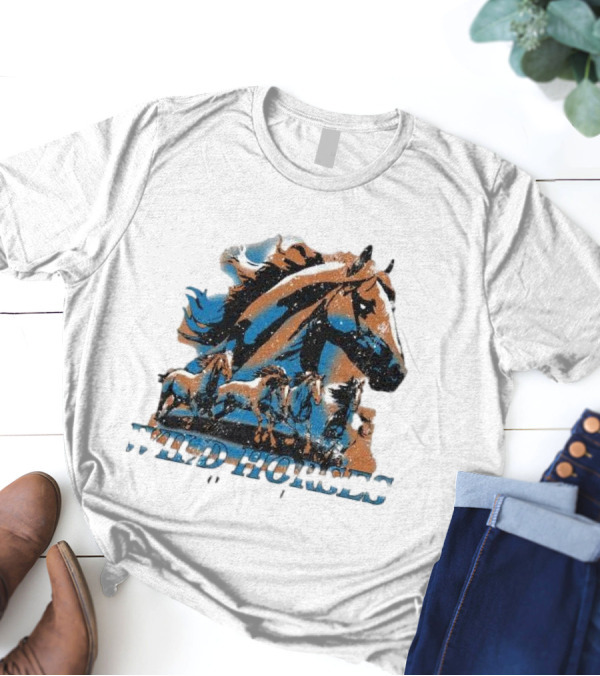 Wild Horses Born To Run Running Wild Hang Over Gang T-Shirt