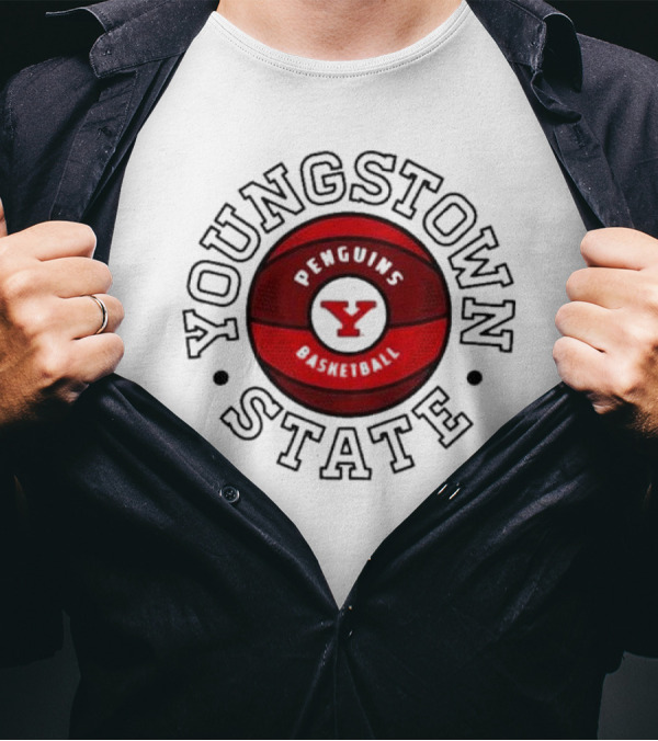 Youngstown State Penguins Basketball Y T-Shirt