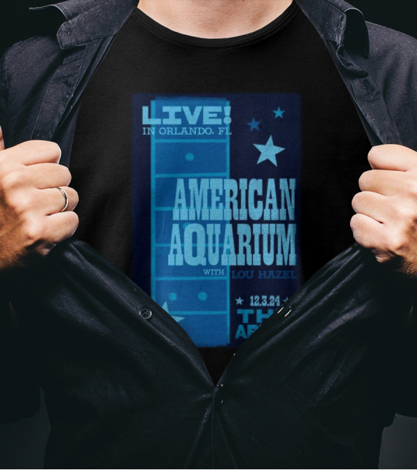 LIVE In Orlando FL American Aquarium With Lou Hazel December 3 2024 At The Abbey T-Shirt