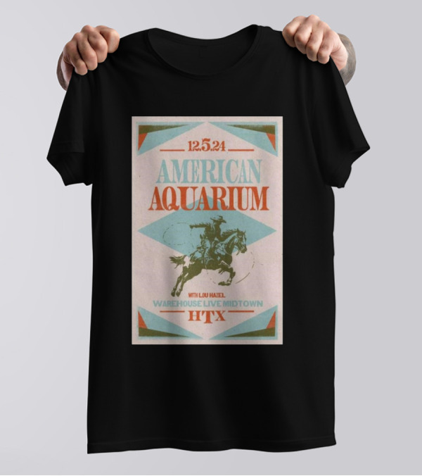 12.5.24 American Aquarium With Lou Hazel Warehouse Live Midtown HTX T-Shirt