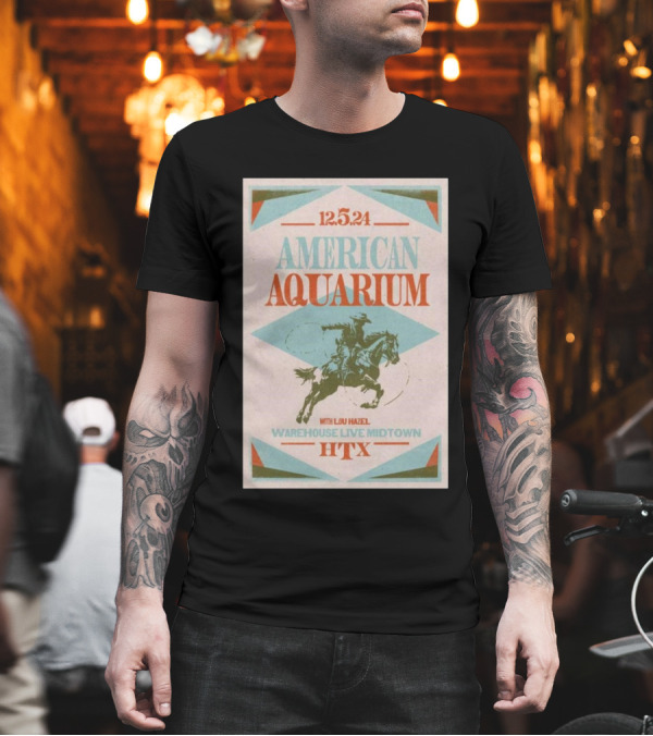 12.5.24 American Aquarium With Lou Hazel Warehouse Live Midtown HTX T-Shirt