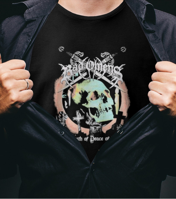 Bad Omens The Death Of Peace Of Mind Skull And Graves T-Shirt
