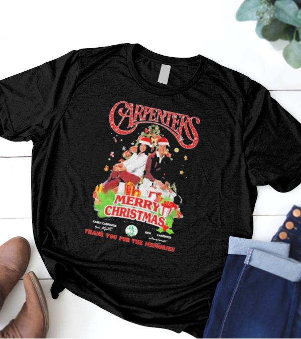 Carpenters Merry Christmas Thank You For The Memories Karen Rich Signature T-Shirt