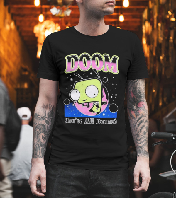 Invader Zim GIR Doom You're All Doomed Space T-Shirt