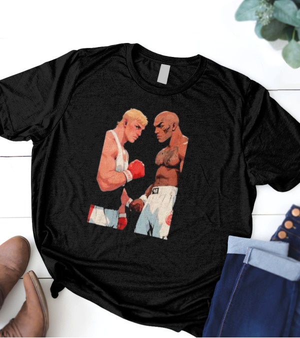 Mike Tyson Champion Faceoff With Blonde Boxer T-Shirt