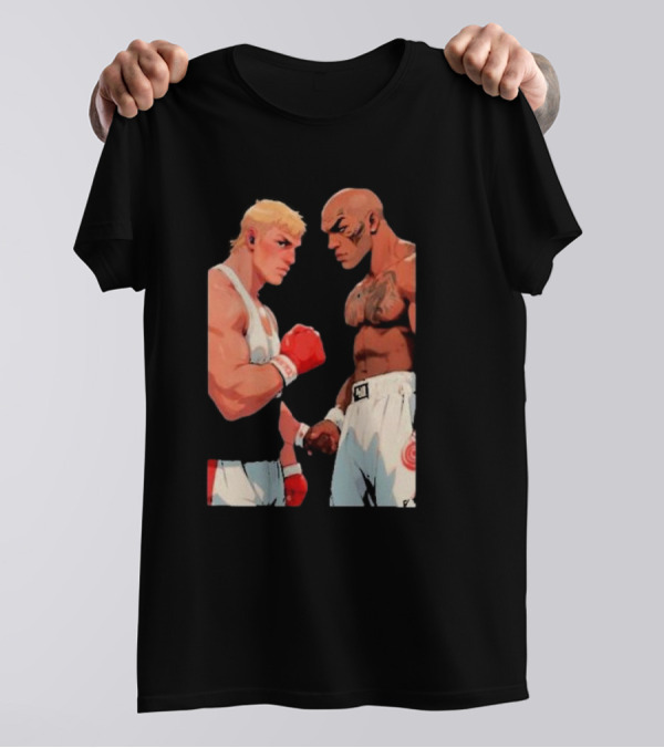 Mike Tyson Champion Faceoff With Blonde Boxer T-Shirt