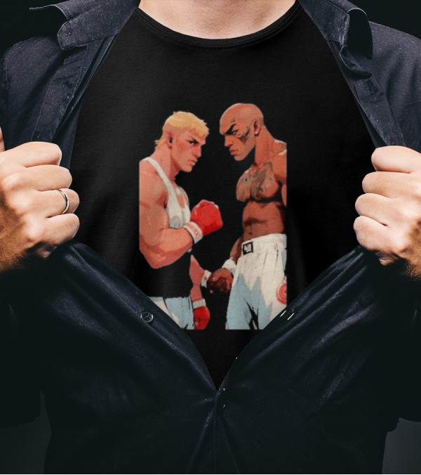 Mike Tyson Champion Faceoff With Blonde Boxer T-Shirt