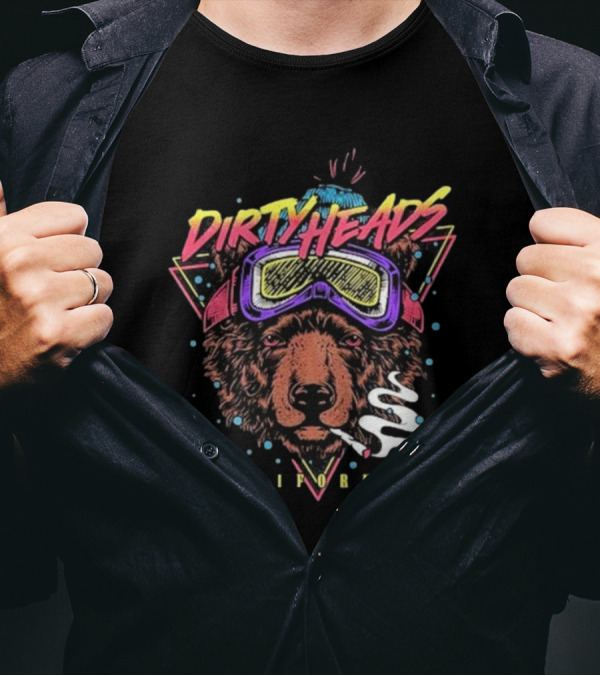 Dirty Heads Shred Bear California Snowboard Vibe T-Shirt
