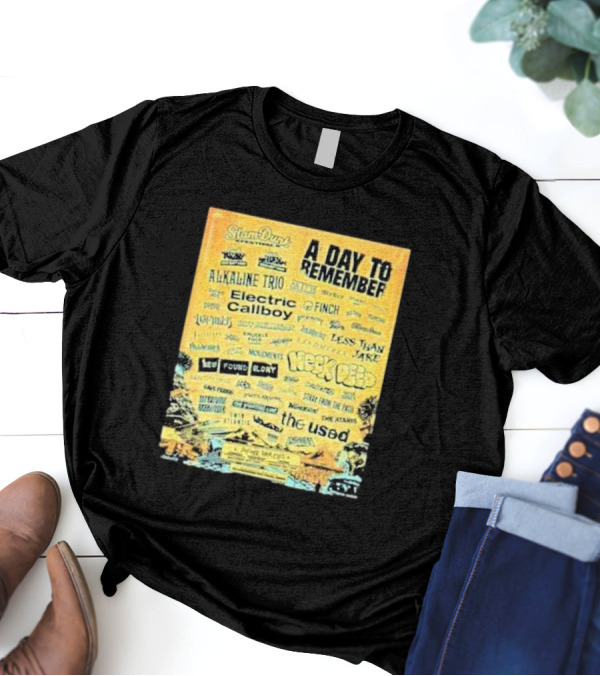Slam Dunk Festival 2025 Final Lineup Featuring A Day To Remember Alkaline Trio Neck Deep Electric Callboy The Used More T-Shirt
