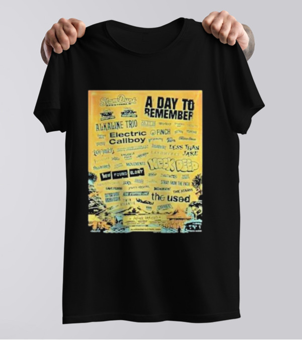 Slam Dunk Festival 2025 Final Lineup Featuring A Day To Remember Alkaline Trio Neck Deep Electric Callboy The Used More T-Shirt