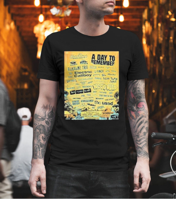 Slam Dunk Festival 2025 Final Lineup Featuring A Day To Remember Alkaline Trio Neck Deep Electric Callboy The Used More T-Shirt