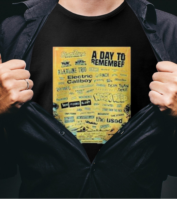Slam Dunk Festival 2025 Final Lineup Featuring A Day To Remember Alkaline Trio Neck Deep Electric Callboy The Used More T-Shirt