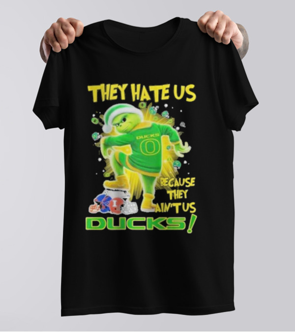 They Hate Us Because They Ain't Us Ducks Merry Christmas T-Shirt