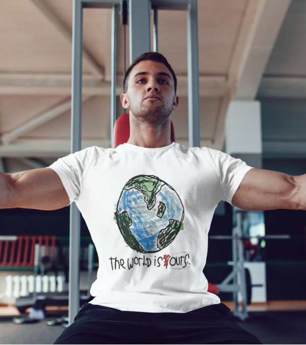After School Special The World Is Yours Earth Drawing T-Shirt