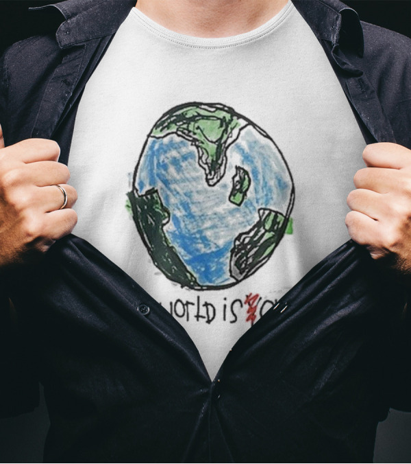 After School Special The World Is Yours Earth Drawing T-Shirt