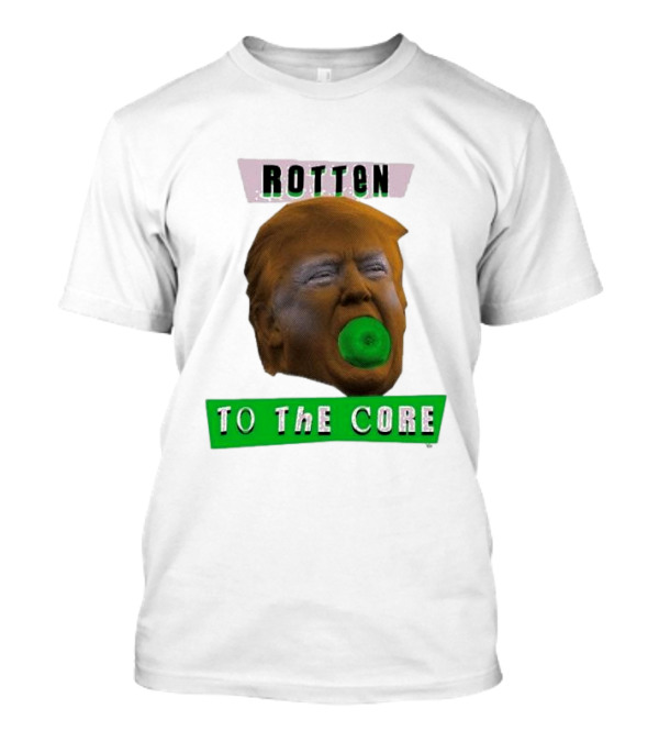 Rotten To The Core Donald Trump Apple T-Shirt