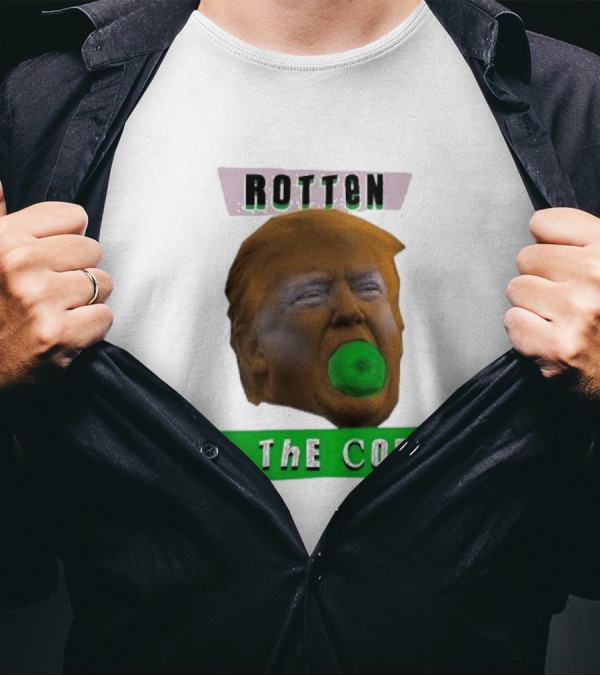 Rotten To The Core Donald Trump Apple T-Shirt