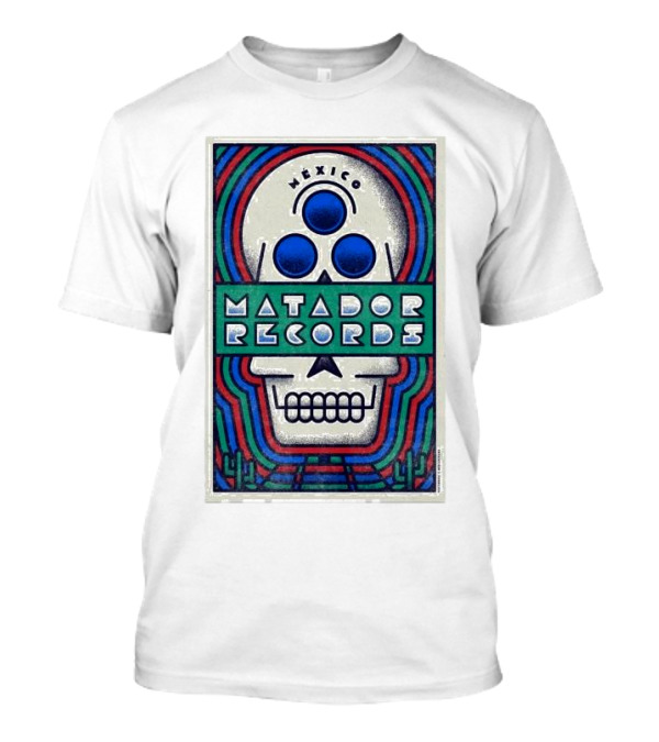 Matador Records Mexico 2024 Skull Design With Colorful Lines T-Shirt