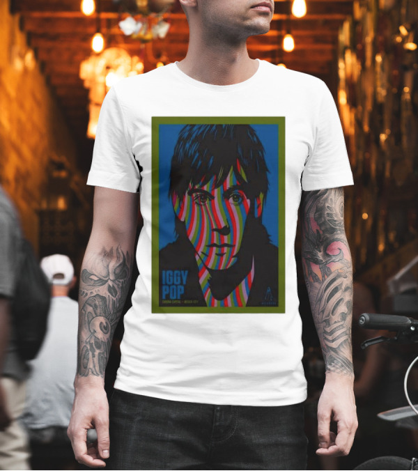 Iggy Pop Mexico City 17 Nov 2024 Corona Capital Festival T-Shirt