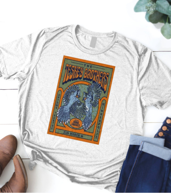The Teskey Brothers With Anna Graves Uptown Theatre Minneapolis Sun March 16 T-Shirt