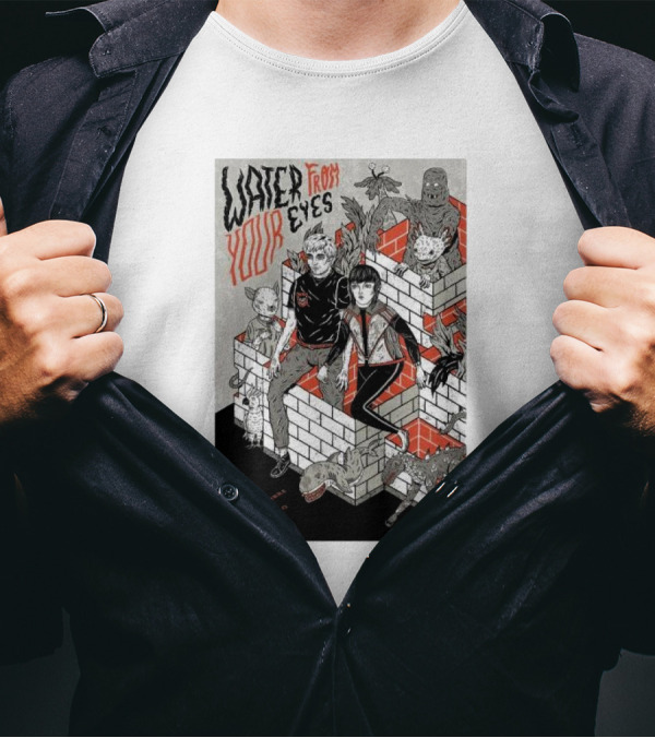 Water From Your Eyes Concert Poster Mexico City November 15 2024 Capital Corona T-Shirt