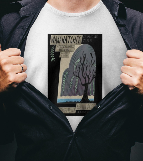 Waxahatchee With MJ Lenderman At Beak And Skiff Lafayette NY June 21 2025 Show Poster 5PM Doors 6PM Show T-Shirt