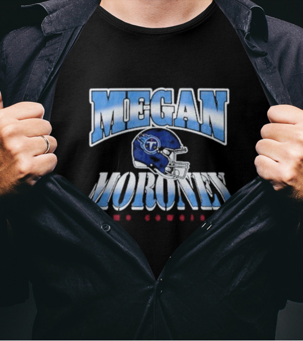 Megan Moroney Emo Cowgirl Tennessee Titans Helmet T-Shirt