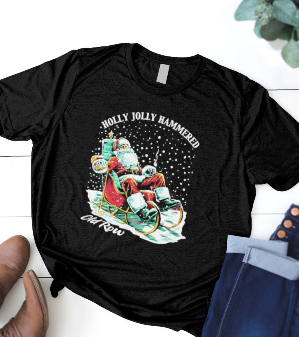 Holly Jolly Hammered Santa Old Row T-Shirt
