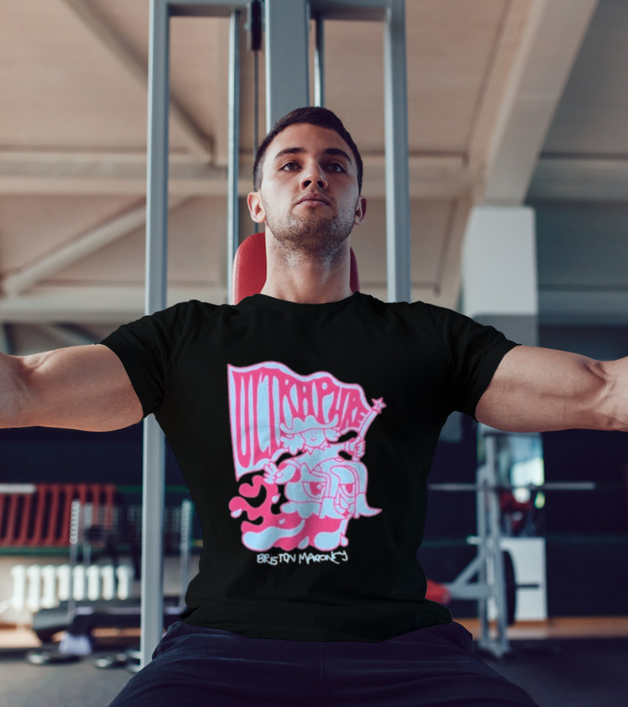 Briston Maroney Ultrapure Pink And Blue Caricature T-Shirt