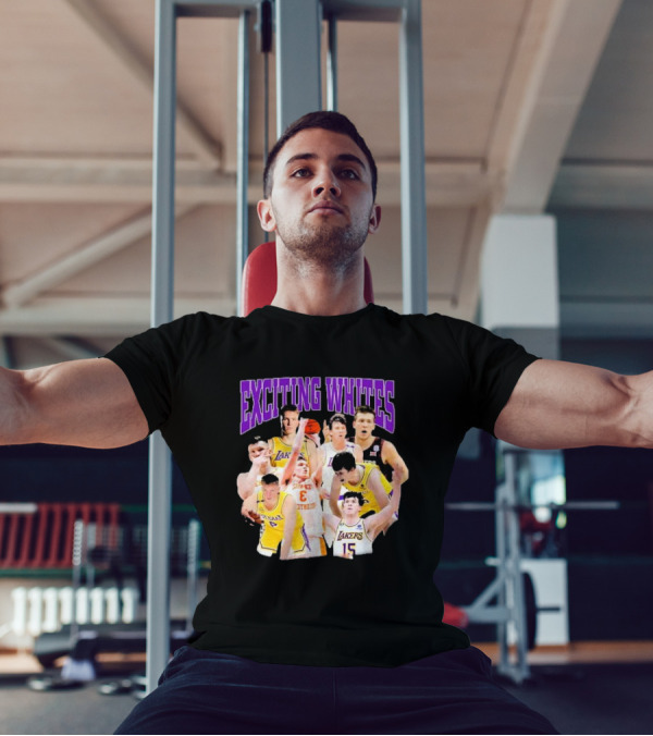 Exciting Whites Dalton Knecht Austin Reaves Lakers Basketball T-Shirt