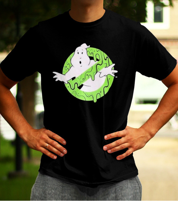 Ghostbusters Slime Logo Green Kids T-Shirt