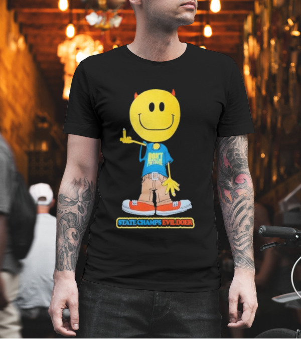 State Champs Evil Doer Don't Panic Emoji Collab T-Shirt